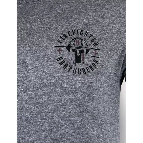 Howitzer Style Men's T-Shirt FIREFIGHTER BROTHERHO - Picture 4 of 7